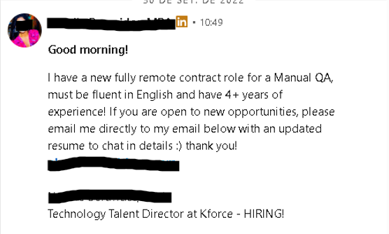 Imagem mensagens recrutadores